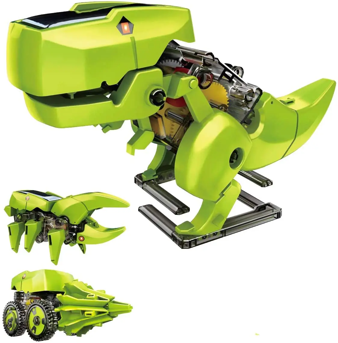 3 in 1 Education Solar Robot Toys Powered Dinosaur Kit STEM DIY Building Science Experiment for Kids | Дом и сад