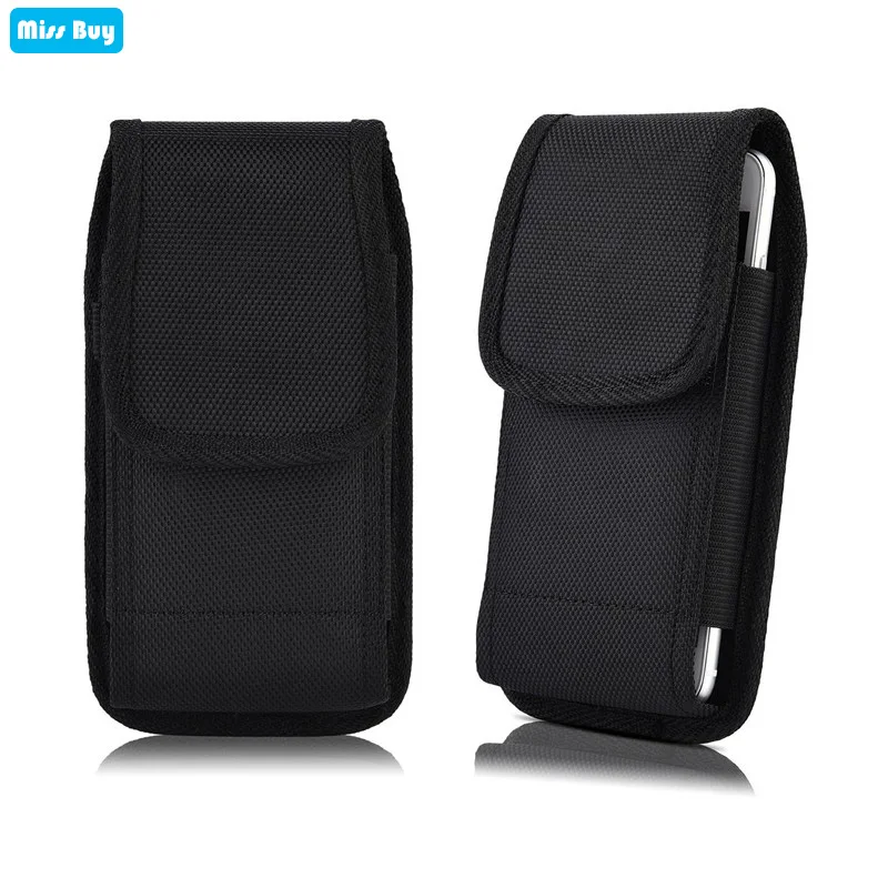 

Phone Pouch Oxford Cloth Bag For Huawei Honor 6X 7X 8X 9X Pro 8A 8S 8C Play 3 V10 V20 Case Leather Cover Flip Waist Holster Belt