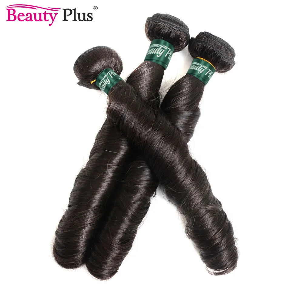 Романтические вьющиеся пучки волос с зажимами Beauty Plus Remy бразильские