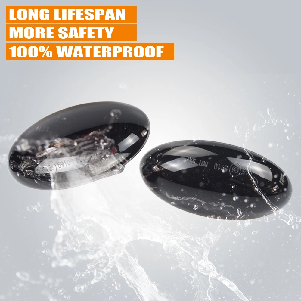 2 шт. светодиодный динамический поворотный сигнал боковой габаритный