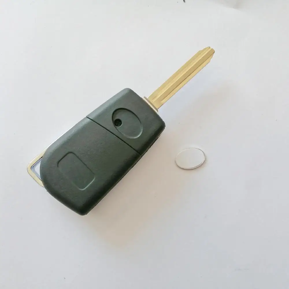 Складной брелок для ключей с логотипом Toyota Highlander Coralla Camry RaV4 Reiz VIOS 3 кнопки|case for|case