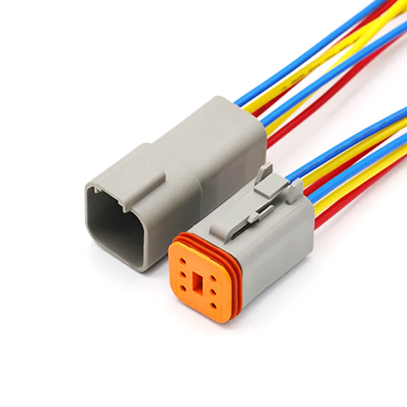 Автомобильный разъем Dt06-2s водонепроницаемый жгута проводов dt04-4p с проводом dt04-3P