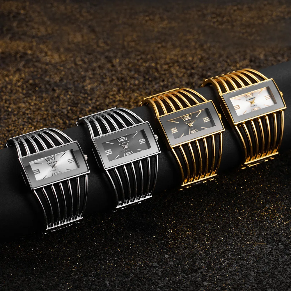 

Luxury Bracelet Watches Women Quartz Wristwatch Rectangle Dial Stainless Steel Watchband Dress Female Clock Gift reloj mujer