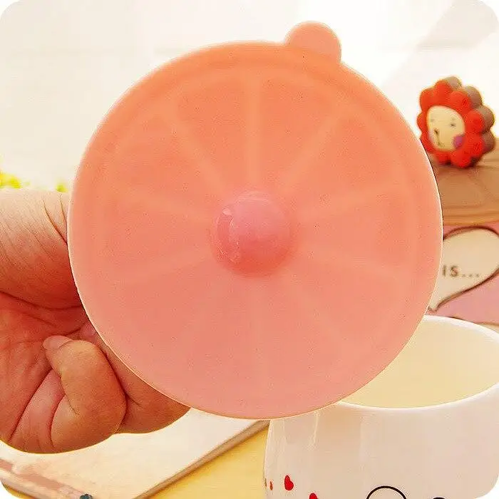 

Creative Cartoon Green Food Grade Silicone Cover Cute Dustproof Multifunctional Cup Lid Leak Proof Cup Cover