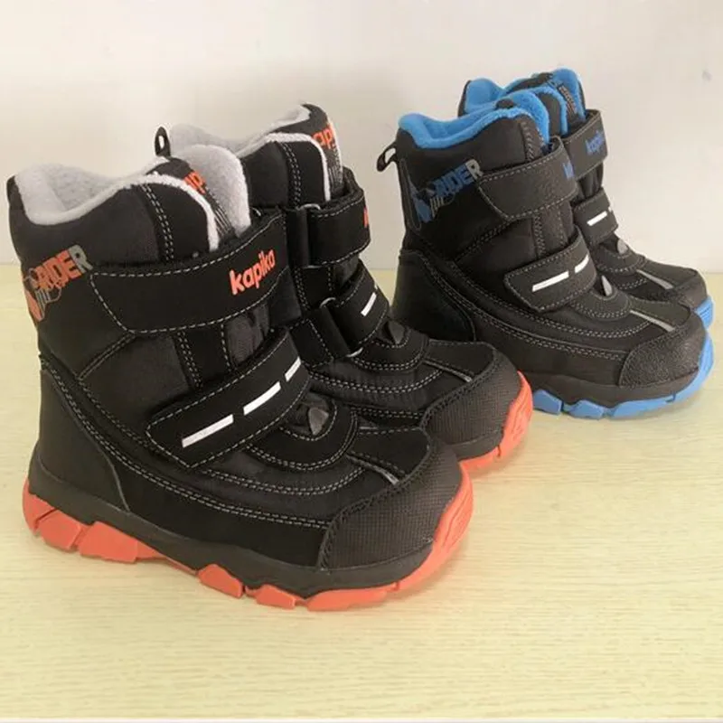 Зимние ботинки для мальчиков и девочек зимние хлопковые плюшевые до-30 градусов