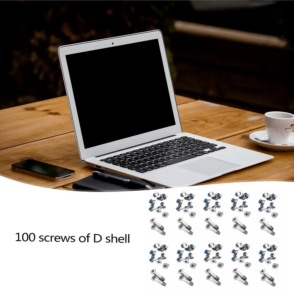 100 шт болт для нижнего корпуса Набор ноутбука Macbook Aira1370 A1369 A1465 D оболочки винт (10