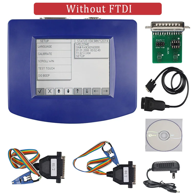 Digiprog 3 OBD Digiprog III с OBD2 кабелем ST01 ST04 Поддержка нескольких языков Digiprog3 OBD для Fiat для Chysler - Цвет: Without FTDI