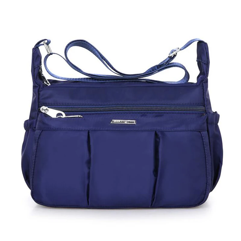 

2021 New Borse Da Donna Men Women Nylon Waterproof Large Capacity Shoulder Messenger Crossbody Bags Portable Solid Zipper