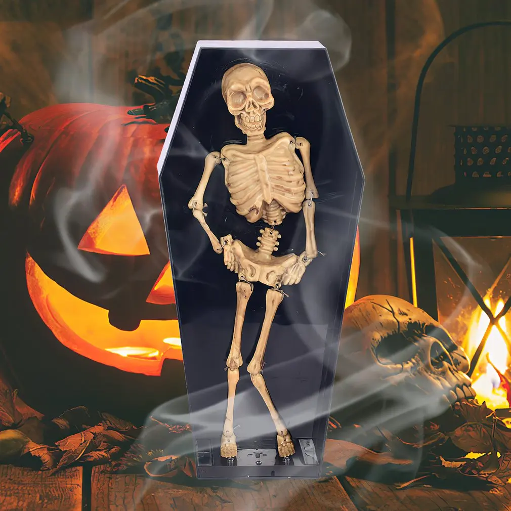 

Halloween Haunted House Secret Room Horror Decoration Props Electric Toy Luminous Coffin Ghost Horror Props