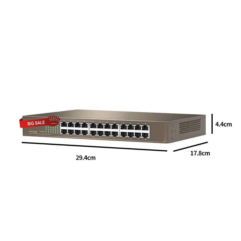GLVISION GLTEF1024D 24 порта 10/100 м сетевой коммутатор энтернет QoS половина/полный DuplexLACP