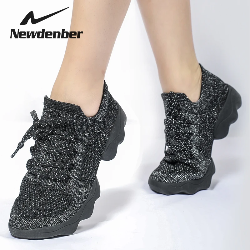 Женская Вулканизированная обувь Дышащие трикотажные женские кроссовки Яркие