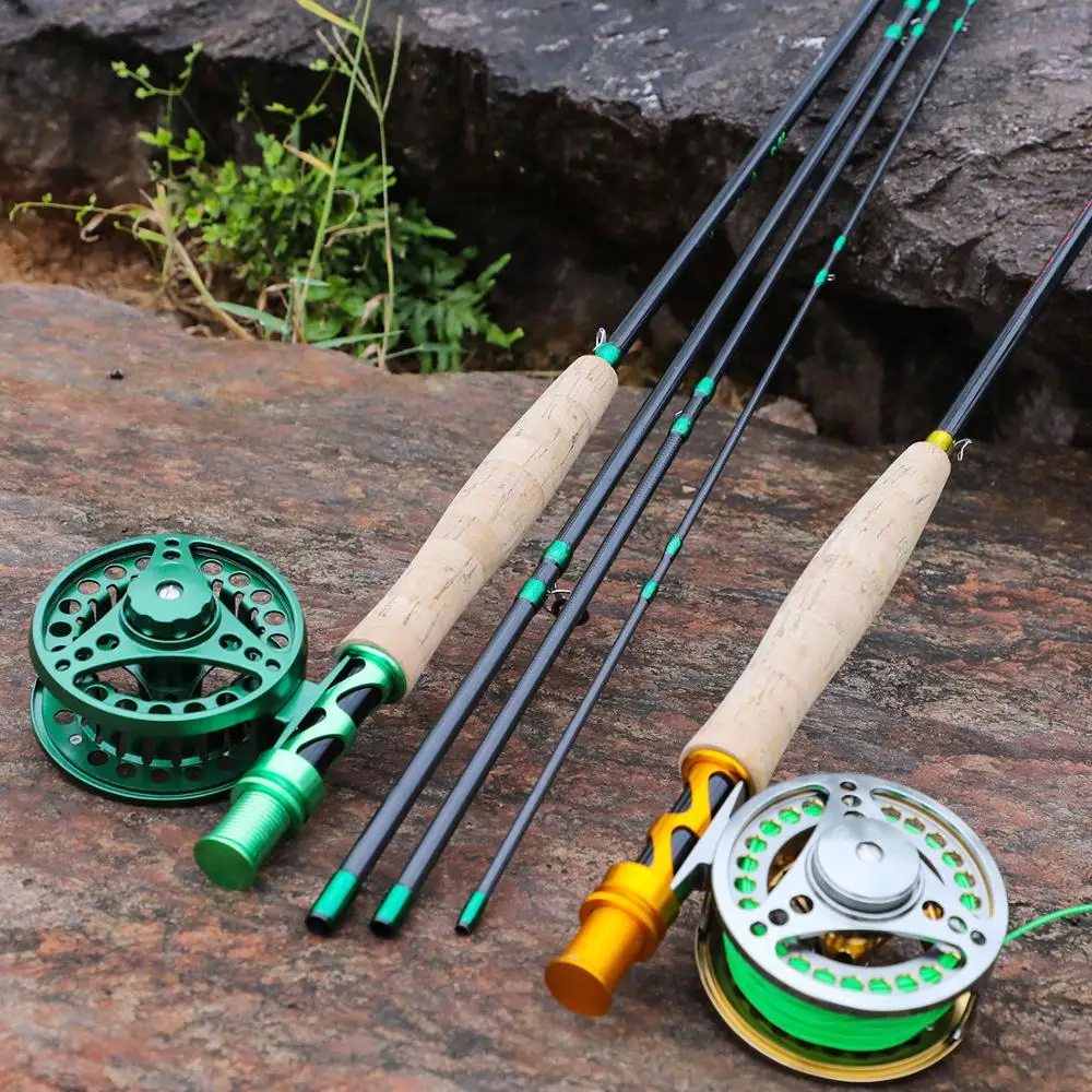 

Sougayialng New Fly Fishing Rod Set 2.7M #5/6 Carbon Fiber Ultralight Weight Fly Fishing Rod and Fly Reel Line Combo Pesca