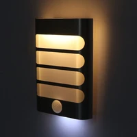 led sensor night light battery operate wireless pir infrared motion sensor wall lamp auto onoff for hallway stairs lighting