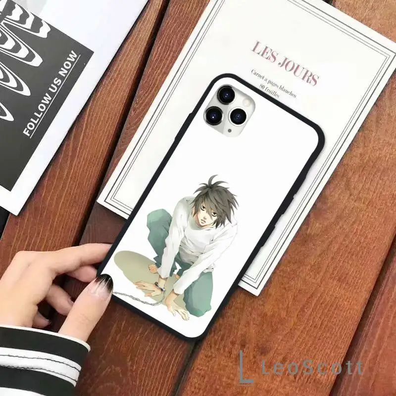 

Death Note LLawliet Phone Case for iPhone 11 12 pro XS MAX 8 7 6 6S Plus X 5S SE 2020 XR Soft silicone