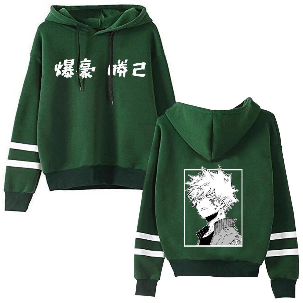 

My Hero Academia Hoodies Bakugou Cosplay Print Anime Sweatshirt Loose Oversized Men Women Hooded Pullovers Top 2021 MHA New