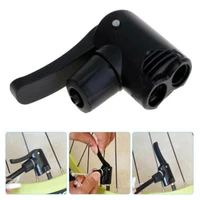 new mtb bike bicycle pump nozzle hose adapter double head pumping presta valve converter bike parts accessories