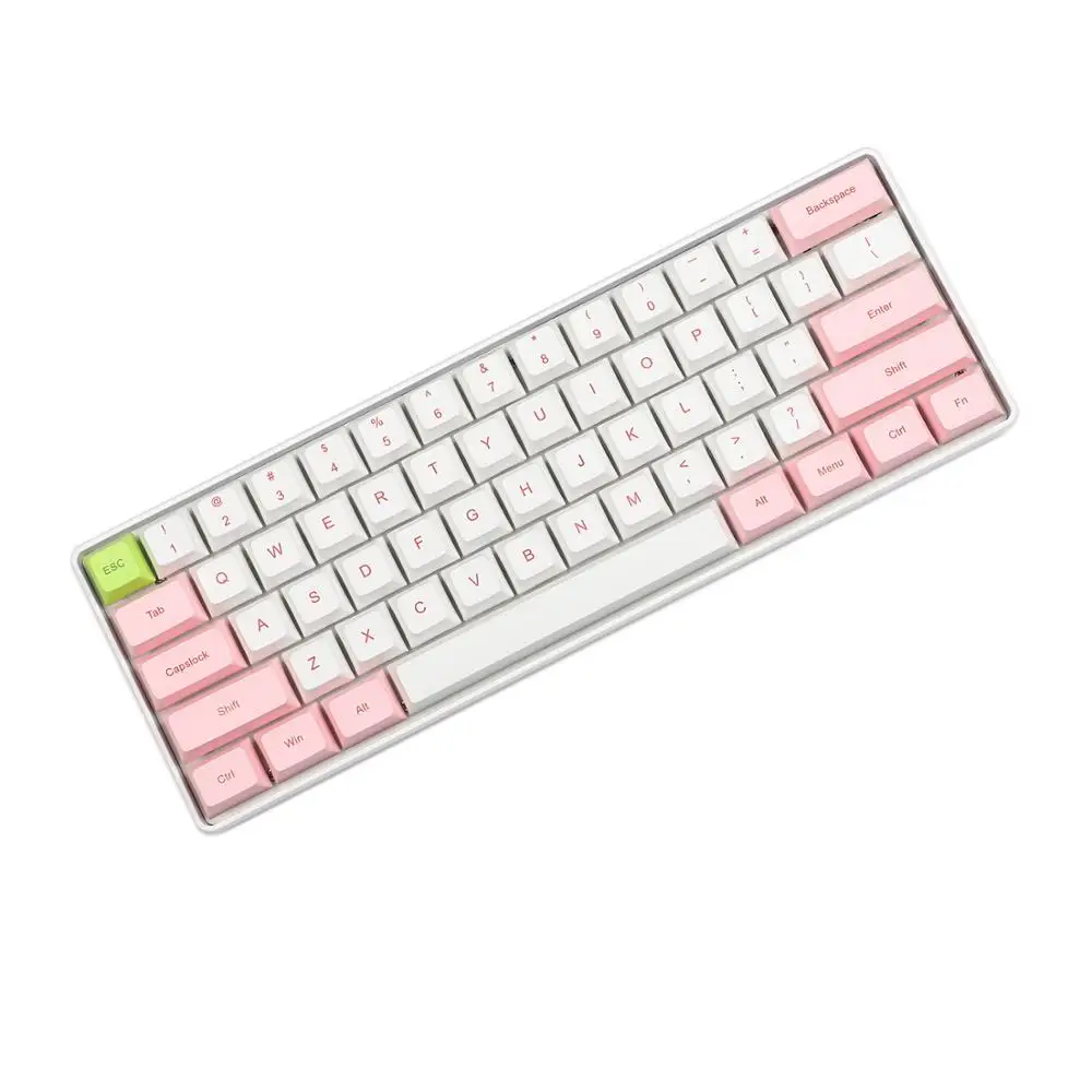 Black White SK61 Type-C Gateron optical switches Dye Sub Keycaps RGB backlight Mechanical Keyboard | Keyboards