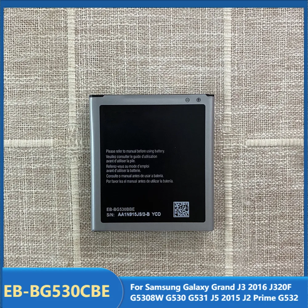

Original Replacement Phone Battery EB-BG530CBE For Samsung Galaxy Grand J3 2016 J320F G5308W G530 G531 J5 2015 J2 Prime G532