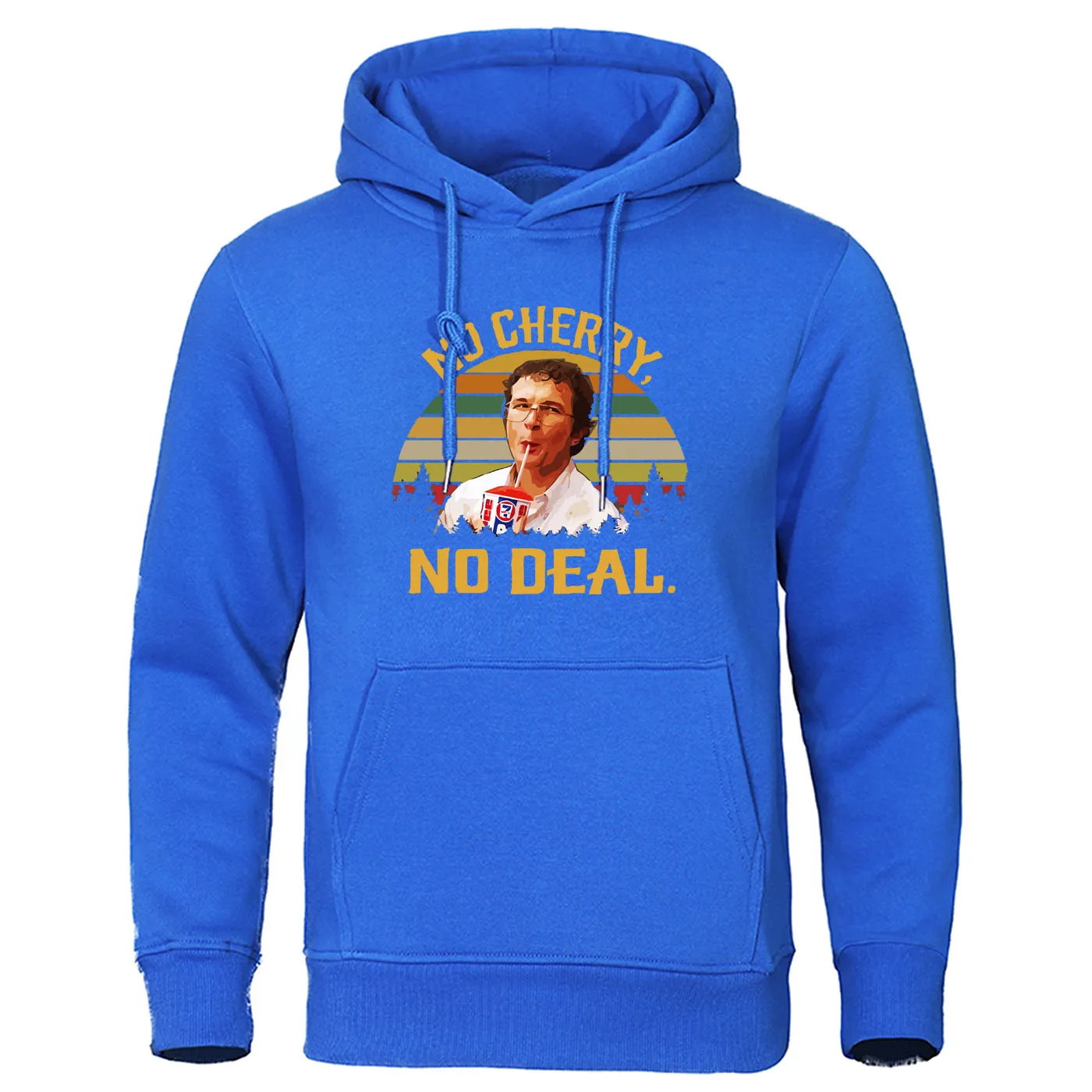 

Толстовка мужская осенне-зимняя, флисовая, с принтом «No Cherry No Deal»