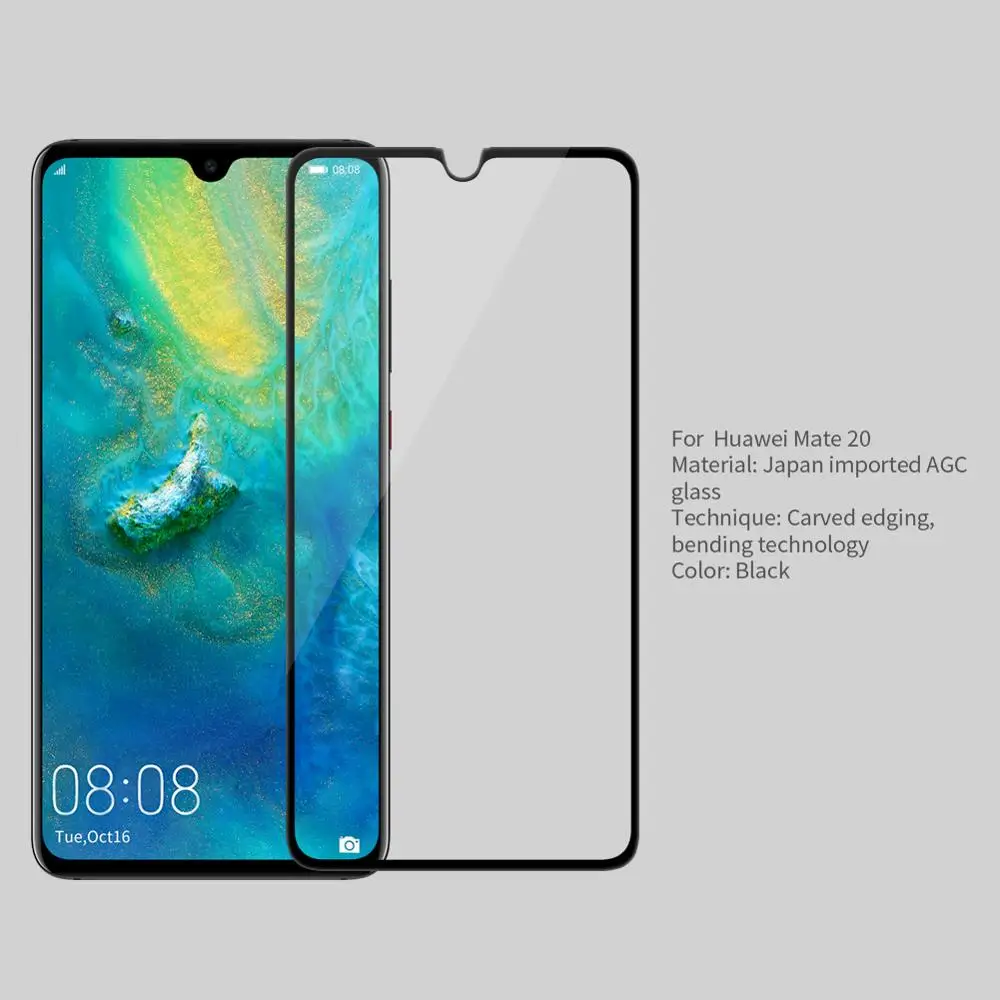 Huawei mate 20 Pro Защитное стекло для экрана Nillkin 3D полное покрытие Защитное стекло для huawei mate 20 закаленное стекло
