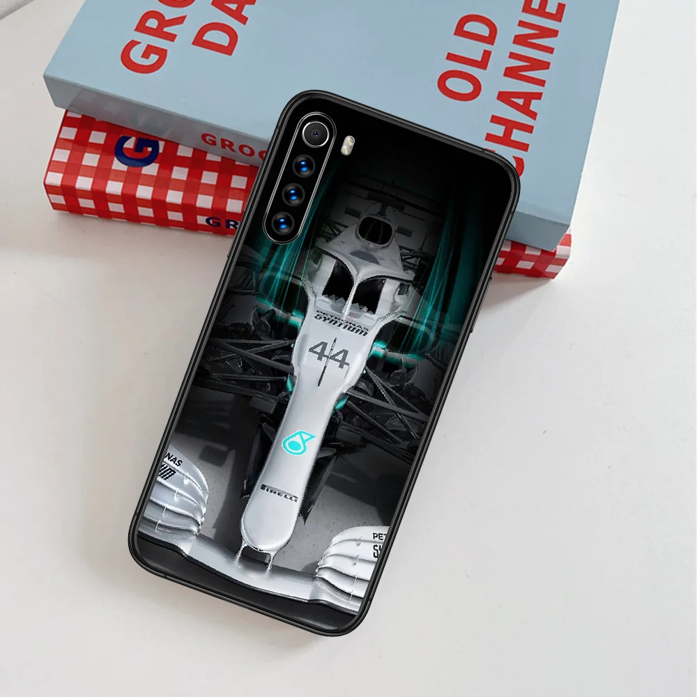 

lewis hamilton F1 44 Racing Phone Case For Xiaomi Redmi Note 7 8 8T 9 9S 4X 7 7A 9A K30 Pro Ultra black Cover Soft Bumper Luxury