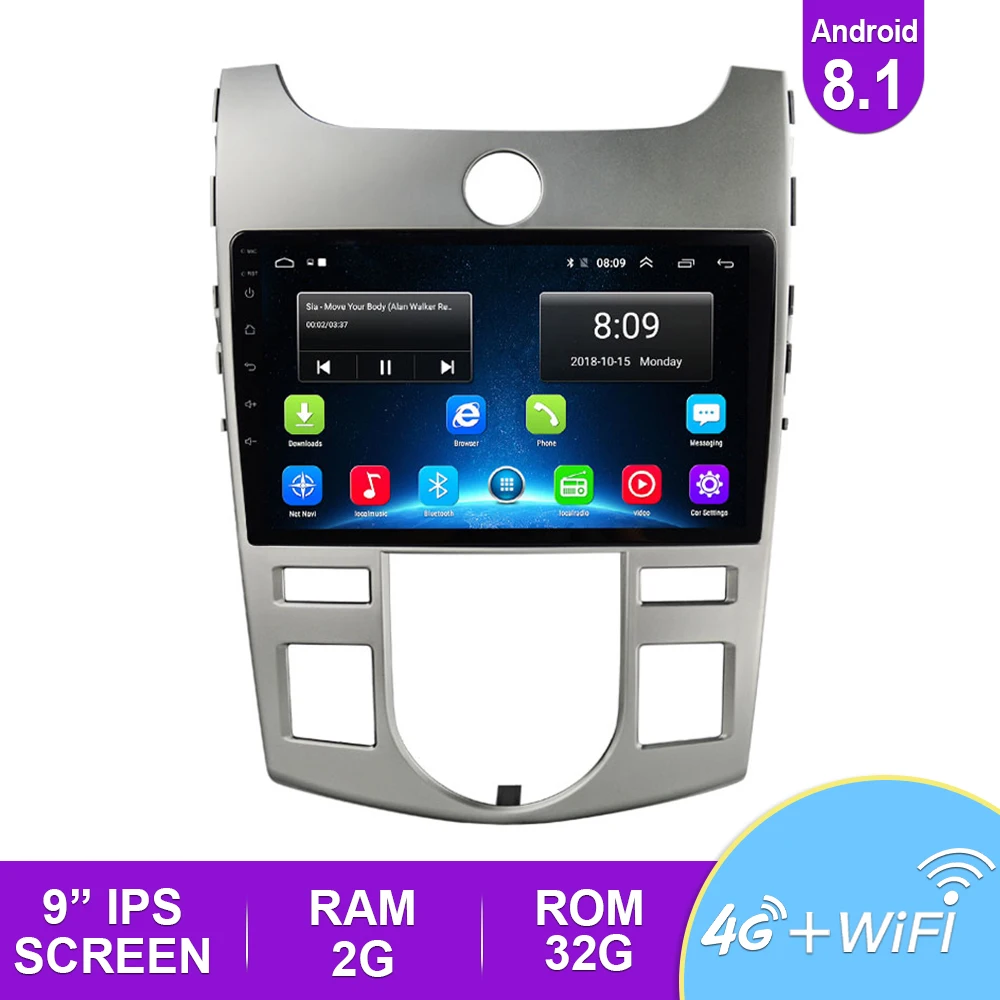2.5D 9 ''IPS автомобильное радио Android 8 1 авто стерео Мультимедиа для Ford S Max 2007 2008 GPS