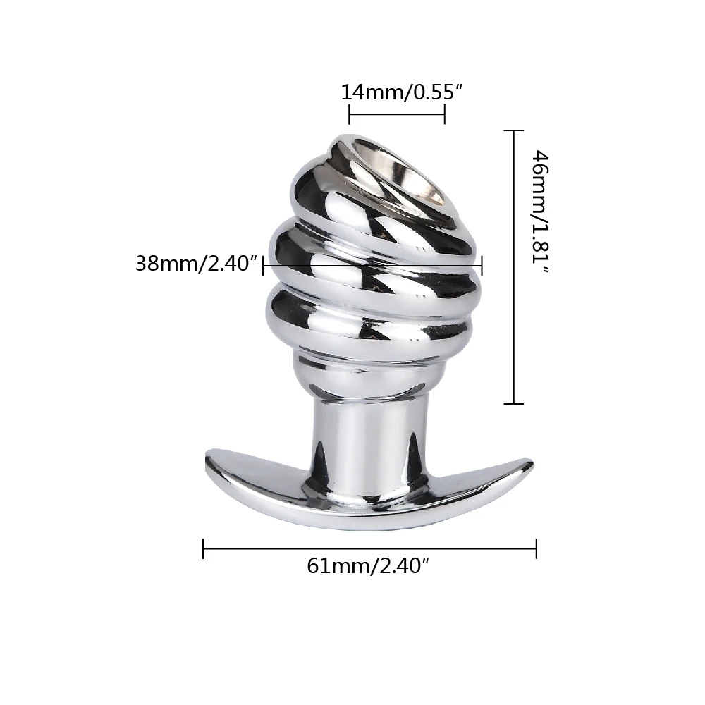 Полый анальный расширитель металлическая Анальная пробка Peep влагалищный