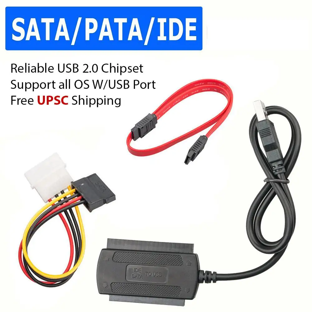 SATA PATA IDE Drive-USB 2 0 адаптер кабель-конвертер для жесткого диска HDD 5 &quot3 5&quot с внешним