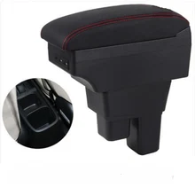 For Car Honda Fit Jazz Armrest Box Center console arm elbow support storage box