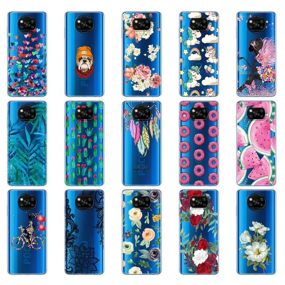 For Xiaomi Poco X3 NFC Case Silicon Soft Back For POCO X3 Pro Case TPU Bumper for Poco X 3 PocoX3 NFC 6.67'' Global Phone Cover