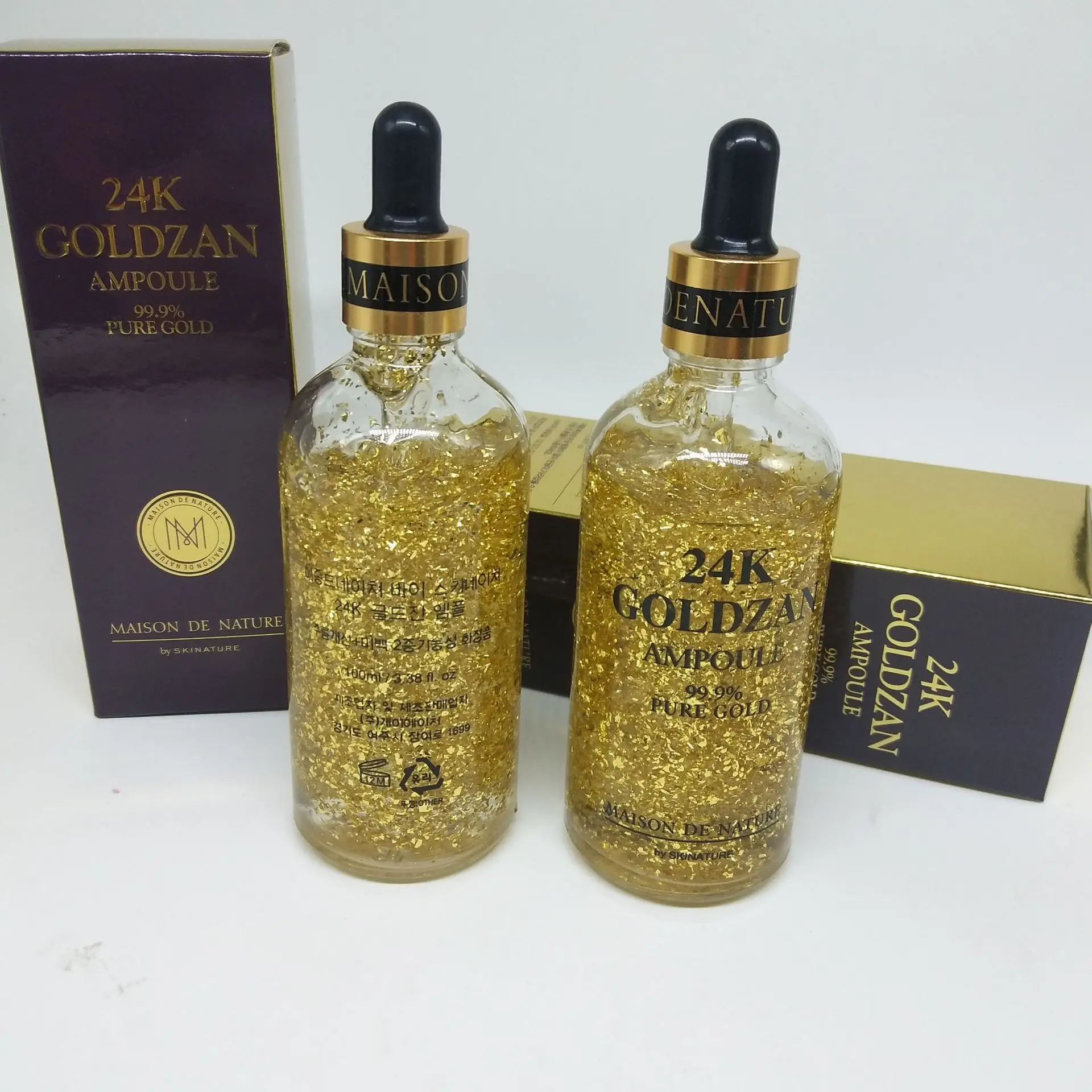 

24K Pure Gold Face Serum Anti-Wrinkle Anti Aging Whitening Moisturizing Natural Healthy Bright Skin Collagen Essence Liquid