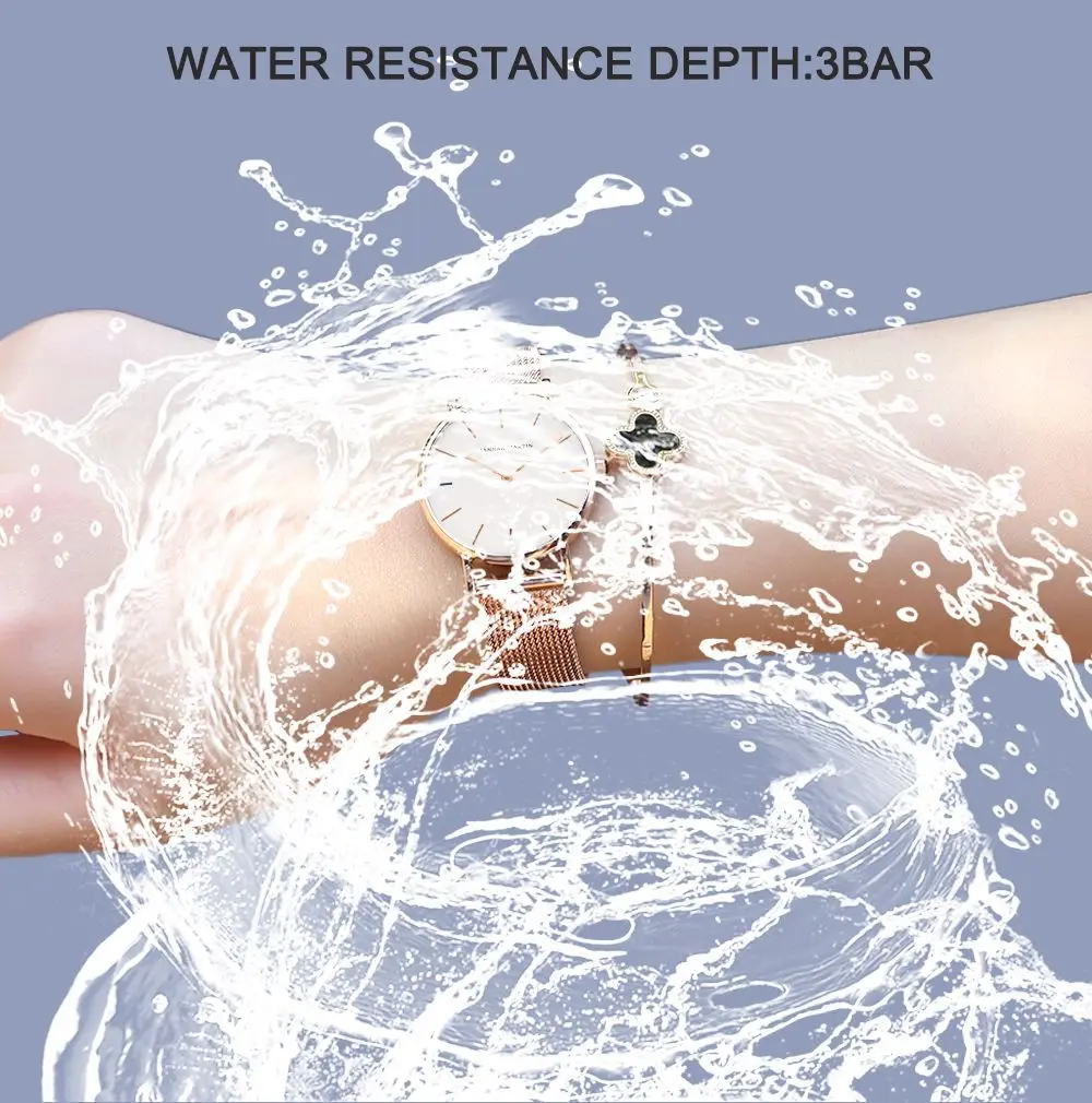 

TOP Brand Hannah Martin Hot Sale Classic Women Watch with Simple 30m Waterproof Mesh Band Watch