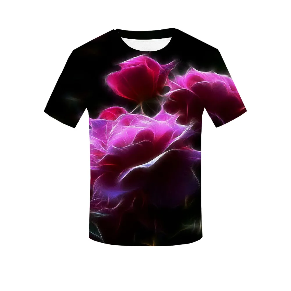 2019 летняя брендовая Футболка с цветами топы зелеными листьями рубашки сорняками