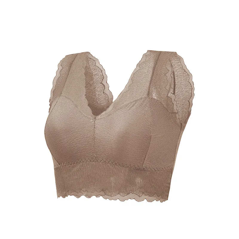 Кружевной сексуальный корректирующий бюстгальтер для похудения Женский съемная