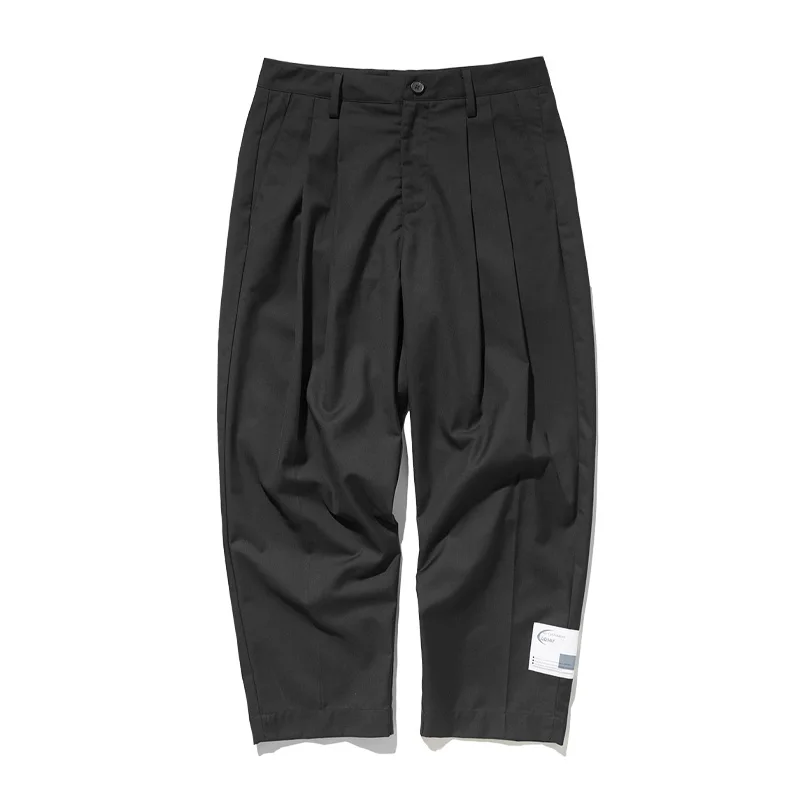 black pants UNCLEDONJM комплект из 2 предметов для мужчин, хип-хоп, мужской повседневный Блейзер, большой размер, Мужской Блейзер и брюки, удлиненный дизайн, мужские костюмы, A45/A46 - Цвет: black pants
