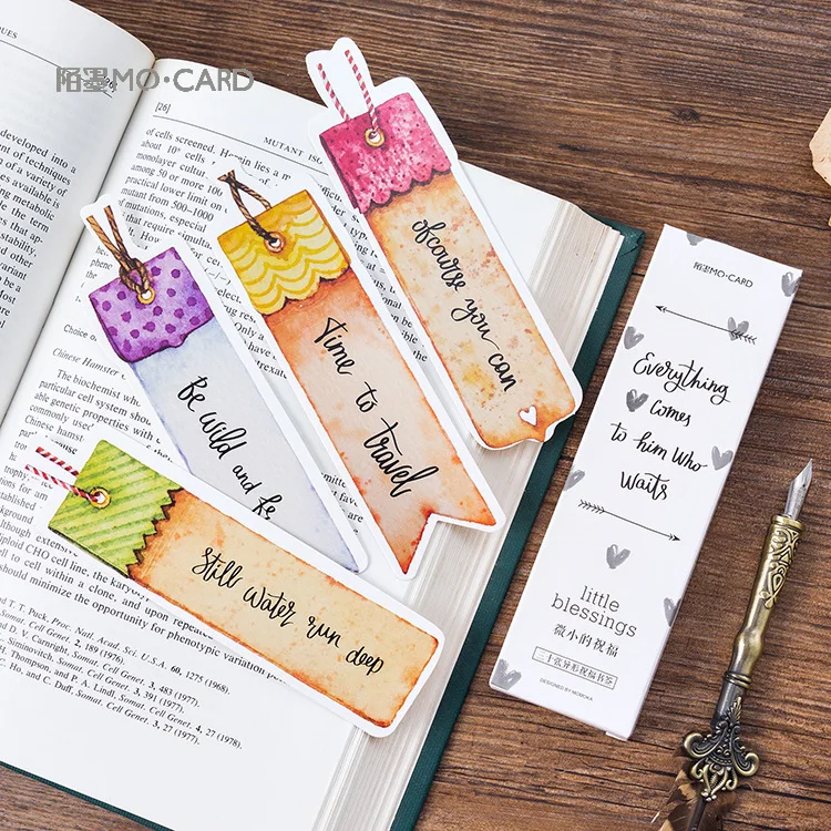 30 шт/1 лот Мультяшные бумажные закладки с наилучшими пожеланиями Мими для