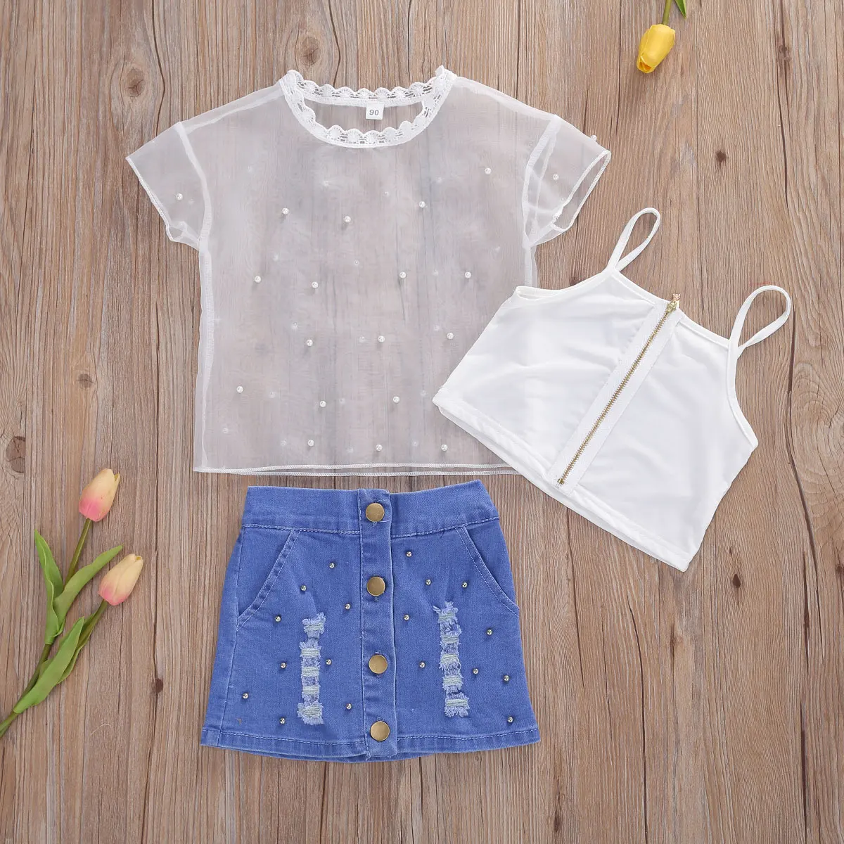 

Newborn Kid Baby Girl Clothes Romper Top+Skirt Outfits Set Christmas