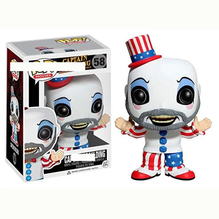 Box FUNKO POP Movie House из 1000 трупов ПВХ капитан Spoulding Фигурки Коллекция Модель игрушки для детей подарок - Цвет: Box
