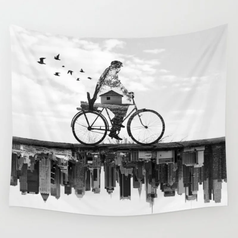 Лидер продаж модный настенный гобелен с цветами и слонами украшение для дома