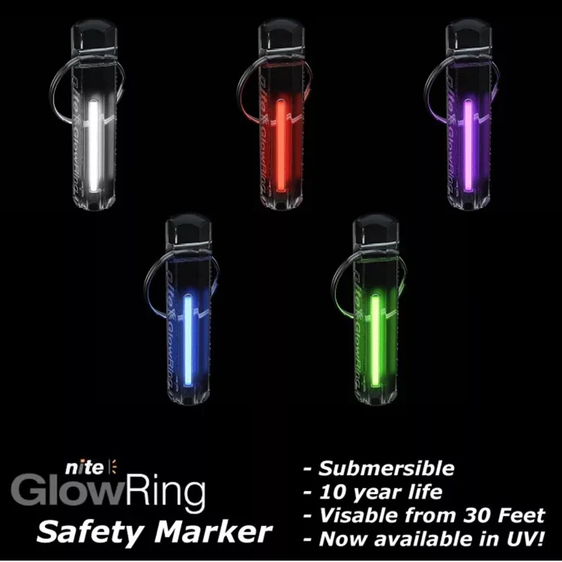 Цепь для ключей брелок Nite Tritium Glowring автоматический ночник самосветящийся