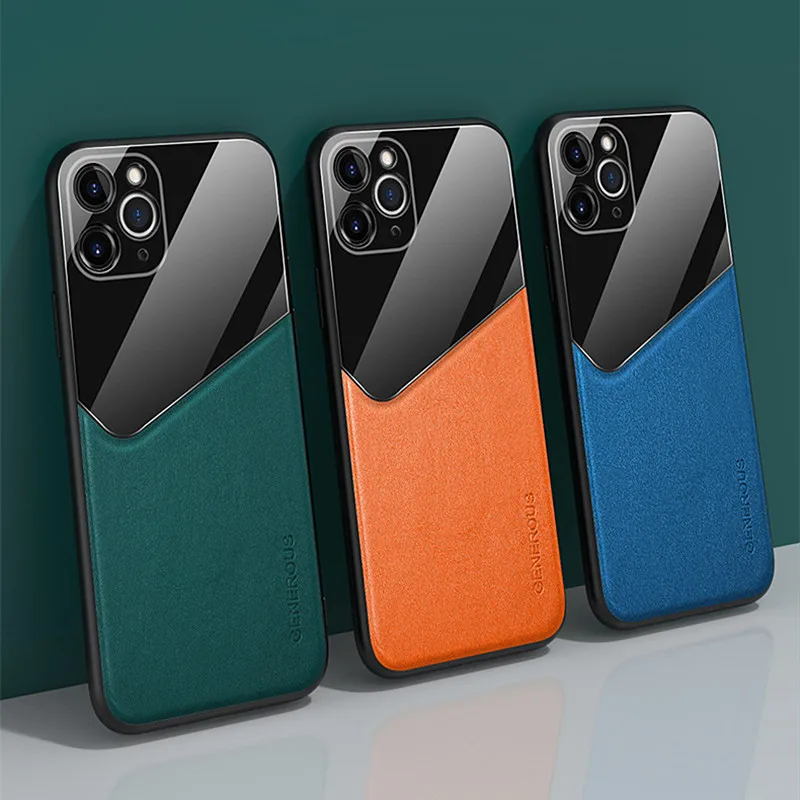 Магнитный автомобильный держатель из поликарбоната и искусственной кожи чехлы