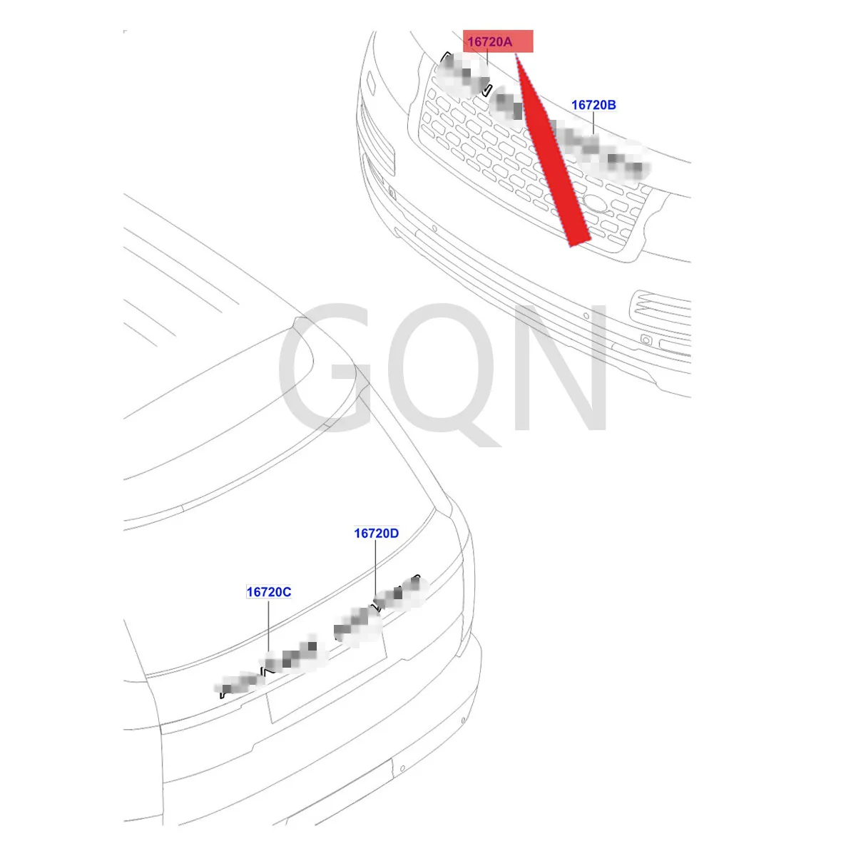 

Body trim 2013-lan dro ver ran ger ov er fender trim strip dustproof strip indicator strip police badge bottom plate