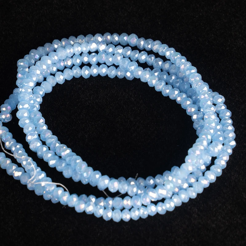 140 шт. граненые бусины из светильник бого стекла 2 х3 мм|Бусины| |