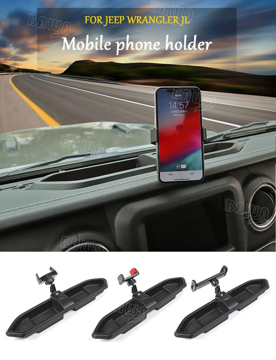BAWA Многофункциональный Стенд кронштейн для Jeep Wrangler JL+ держатель для мобильного телефона для Jeep Wrangler JL автомобильные запчасти