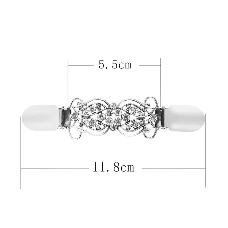 

Fashion Retro Sweater Blouse Clip Plating Duckbill Buckle Clothing Decor Chain Cardigan Clip Clothing Decoration Brooch Pins