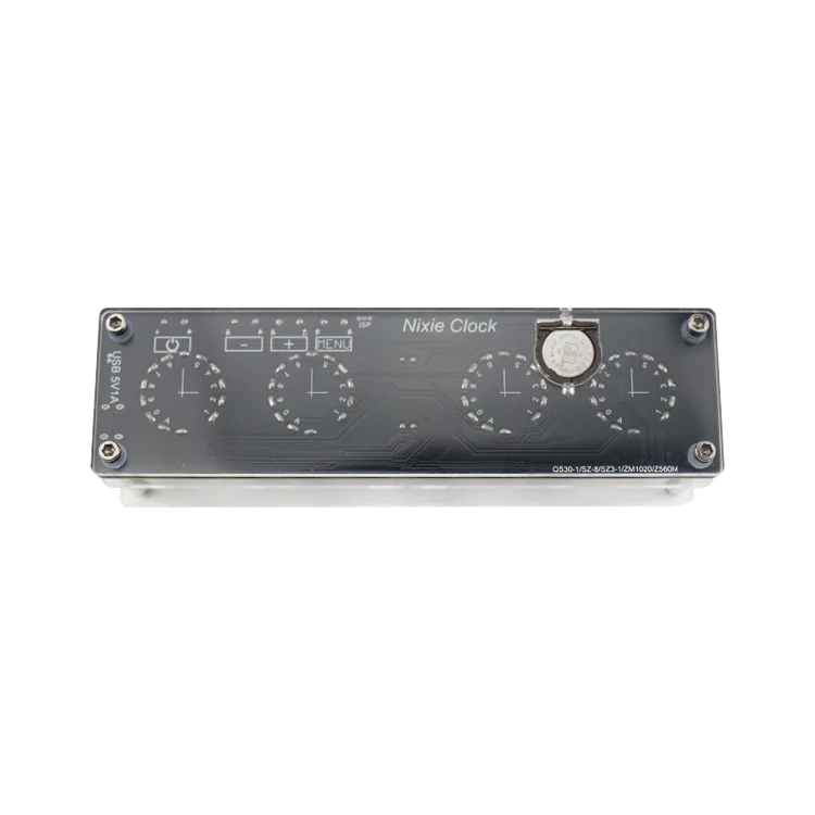 GHXAMP 4-бит часы свечение трубки QS30-1 SZ3-1 трубка усовершенствованная версия с пультом дистанционного управления Управление светодиодный Подсветка аудио аксессуары DC5V