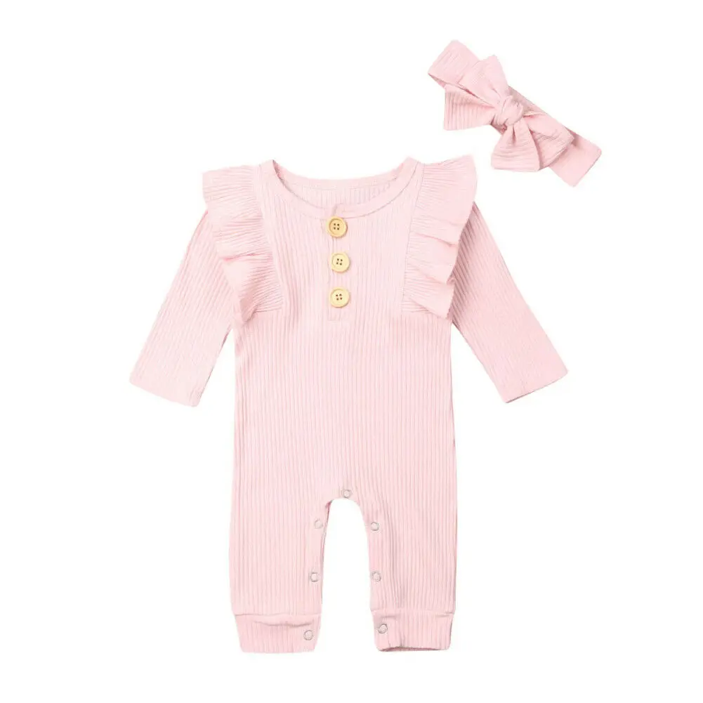 Детский комбинезон с длинными рукавами для маленьких девочек 0-18 месяцев удобный