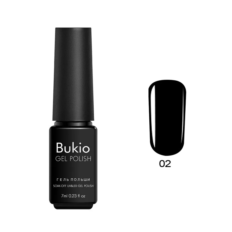 Bukio 29 чистых цветов Гель-лак 7 мл полуперманентные эмали замочить от УФ-гель лак для маникюра и ногтей дизайнерские украшения - Цвет: 02