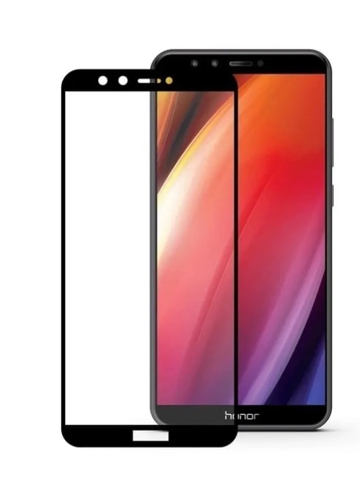 Защитное стекло &quotПолное покрытие&quot для Huawei Honor 9 Lite Черное Салфетки в комплекте