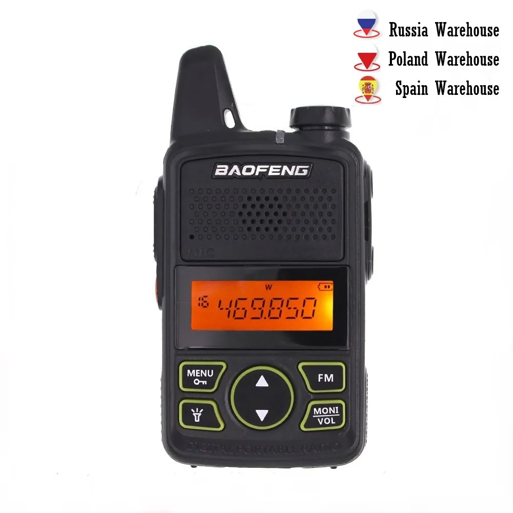 

1/2PCS BF-T1 BAOFENG Walkie Talkie MINI UHF Handheld 2-Way Radio 400-470mhz 20CH Radio Comunicador FM CB Transceiver Intercom
